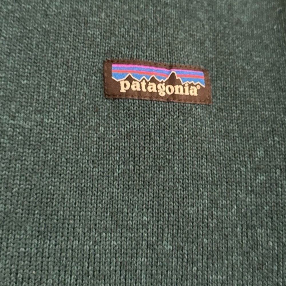 Patagonia Jacket Medium Fullzip Zippered Pocket Logo womens teal - Picture 6 of 7
